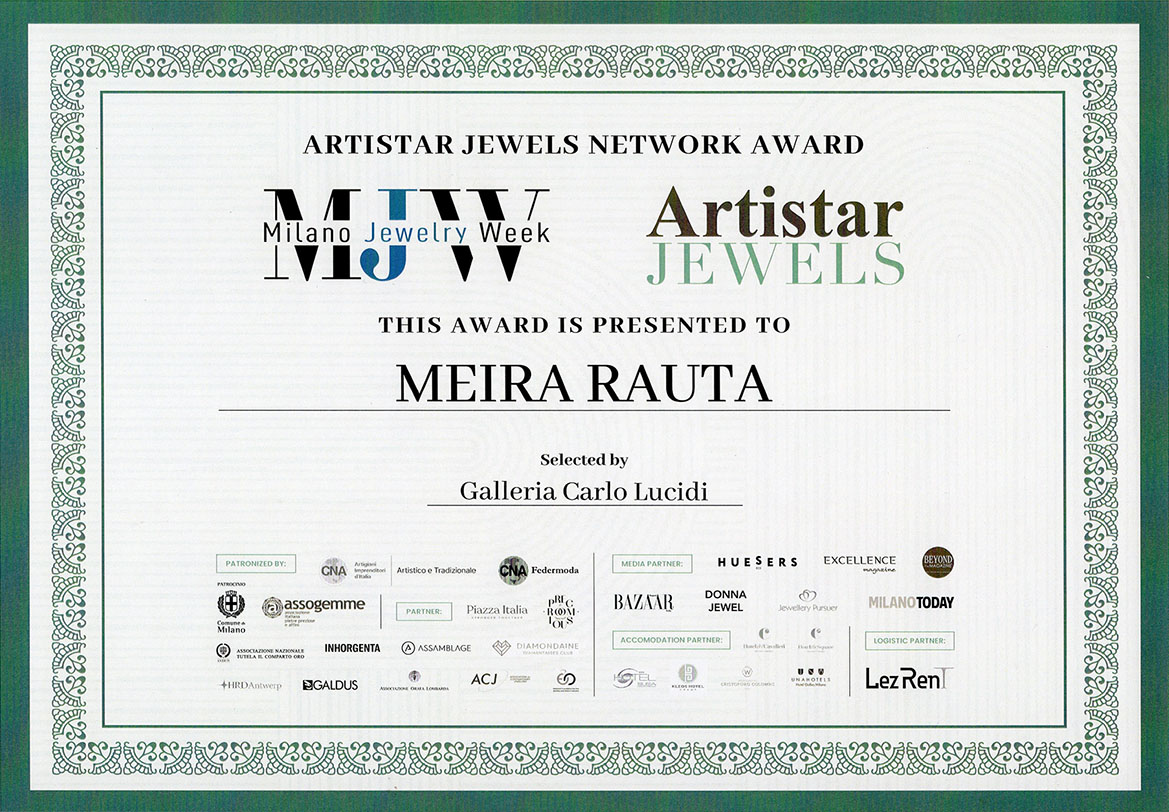 Milano Jewelry Week award